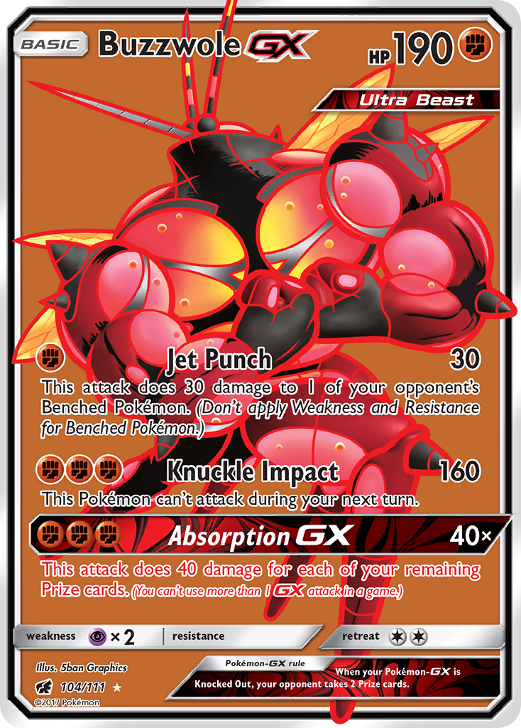 Buzzwole GX (104/111) [Sun & Moon: Crimson Invasion] | Anubis Games and Hobby