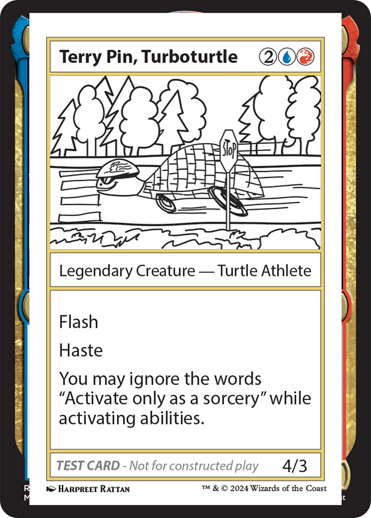 Terry Pin, Turboturtle [Mystery Booster 2 Playtest Cards] | Anubis Games and Hobby