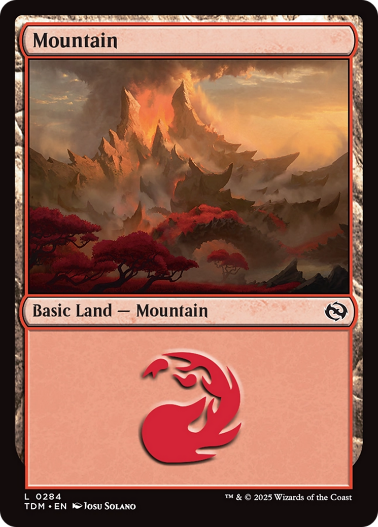 Mountain (0284) [Tarkir: Dragonstorm] | Anubis Games and Hobby