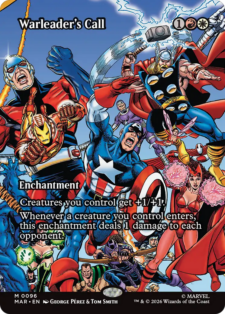 Warleader's Call (Borderless) [Marvel Universe: Eternal-Legal] | Anubis Games and Hobby