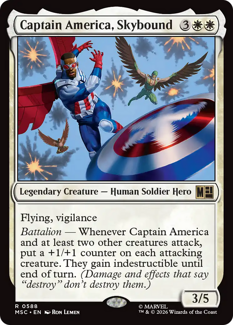 Captain America, Skybound [Marvel Super Heroes Commander] | Anubis Games and Hobby