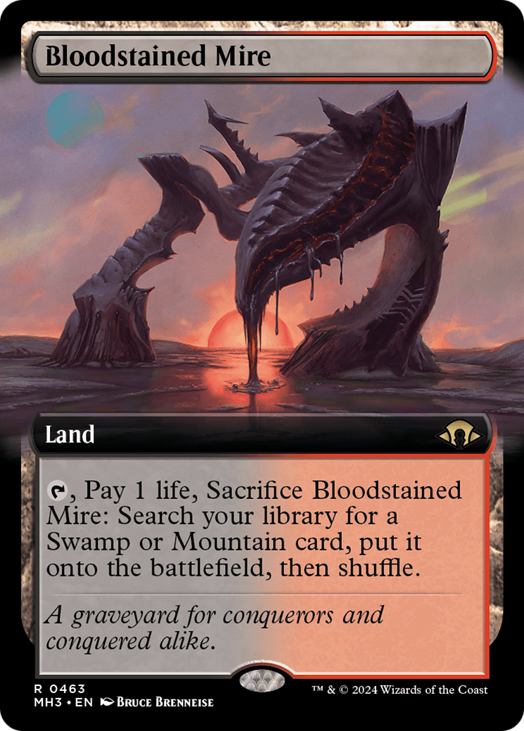 Bloodstained Mire (Extended Art) [Modern Horizons 3] | Anubis Games and Hobby