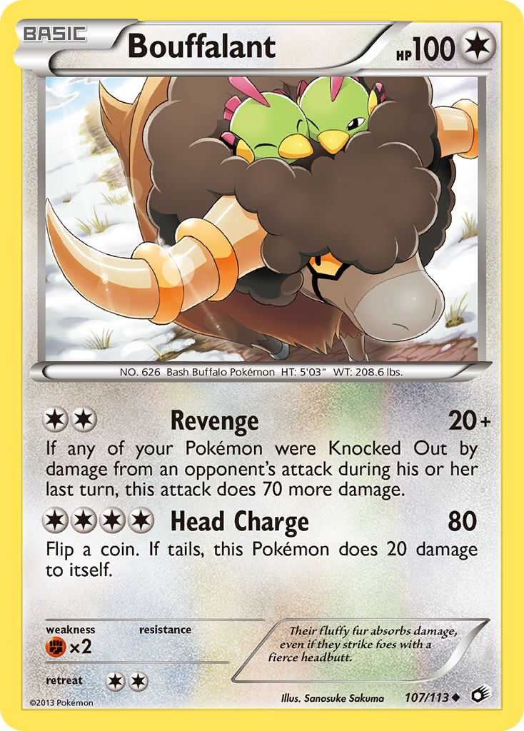 Bouffalant (107/113) [Black & White: Legendary Treasures] | Anubis Games and Hobby