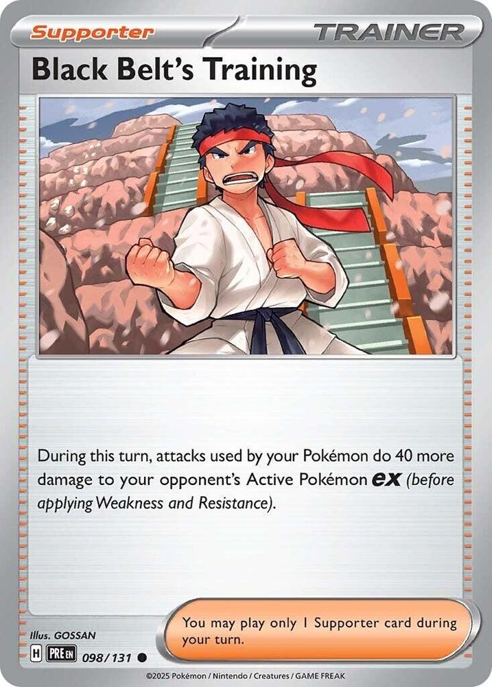 Black Belt's Training (098/131) [Scarlet & Violet: Prismatic Evolutions] | Anubis Games and Hobby