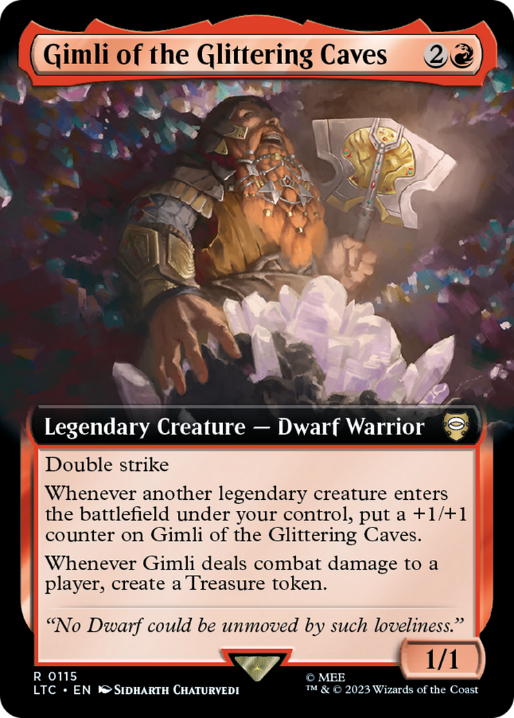 Gimli of the Glittering Caves (Extended Art) [The Lord of the Rings: Tales of Middle-Earth Commander] | Anubis Games and Hobby