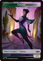 Eldrazi // Citizen Double-Sided Token [Tarkir: Dragonstorm Commander Tokens] | Anubis Games and Hobby