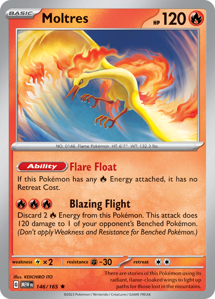 Moltres (146/165) [Scarlet & Violet: 151] | Anubis Games and Hobby