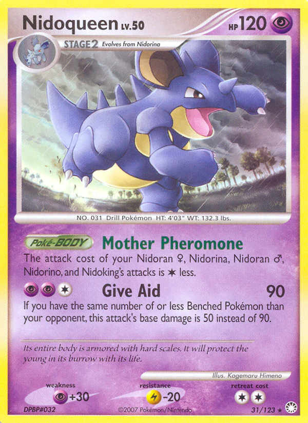 Nidoqueen (31/123) [Diamond & Pearl: Mysterious Treasures] | Anubis Games and Hobby