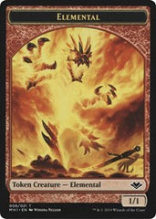 Elemental (008) // Serra the Benevolent Emblem (020) Double-Sided Token [Modern Horizons Tokens] | Anubis Games and Hobby