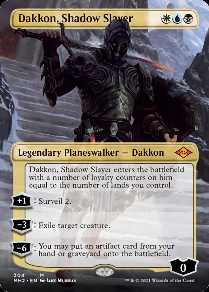 Dakkon, Shadow Slayer (Borderless) [Modern Horizons 2] | Anubis Games and Hobby