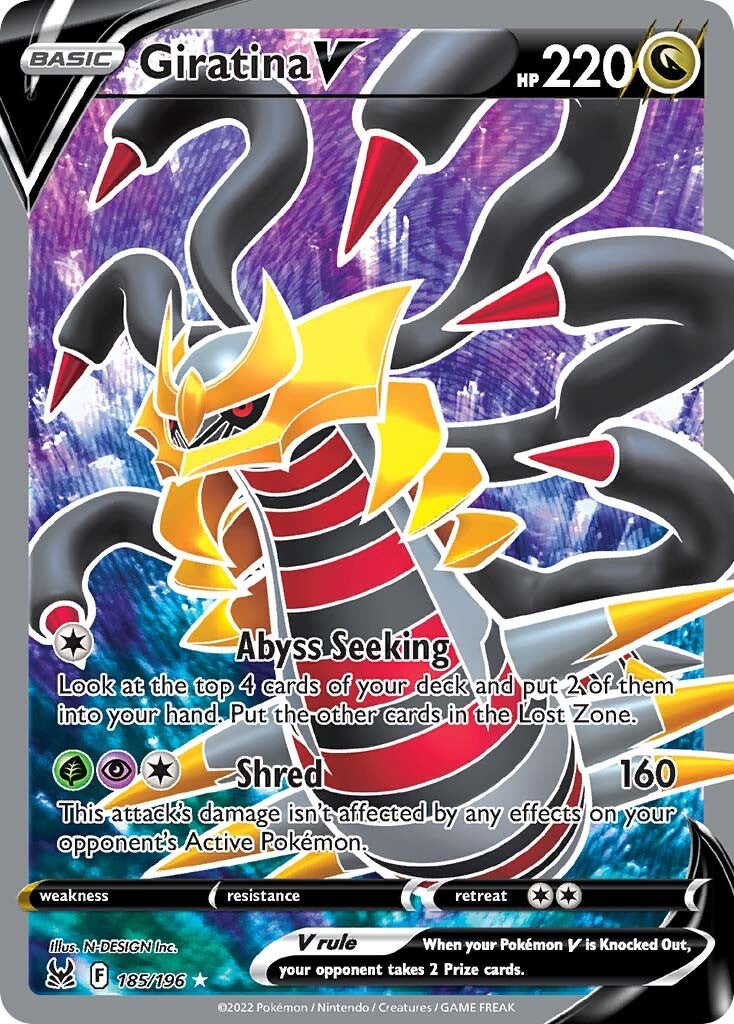 Giratina V (185/196) [Sword & Shield: Lost Origin] | Anubis Games and Hobby