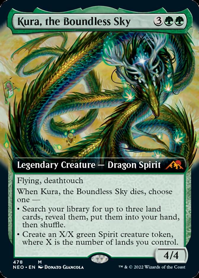 Kura, the Boundless Sky (Extended Art) [Kamigawa: Neon Dynasty] | Anubis Games and Hobby