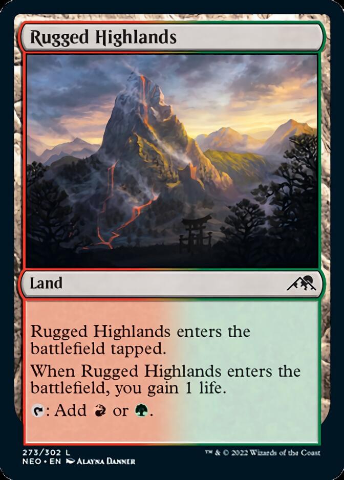 Rugged Highlands [Kamigawa: Neon Dynasty] | Anubis Games and Hobby