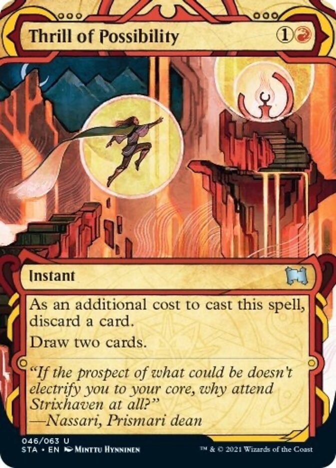 Thrill of Possibility (Foil Etched) [Strixhaven: Mystical Archive] | Anubis Games and Hobby