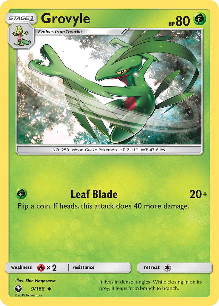 Grovyle (9/168) [Sun & Moon: Celestial Storm] | Anubis Games and Hobby