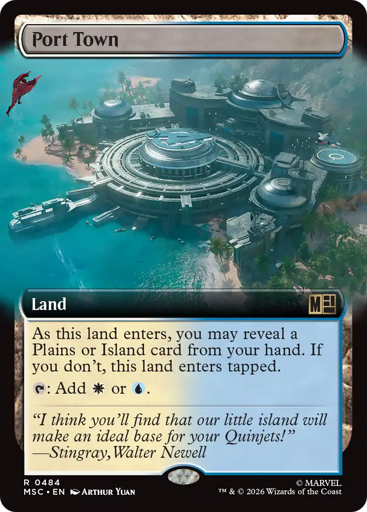 Port Town (Extended Art) [Marvel Super Heroes Commander] | Anubis Games and Hobby