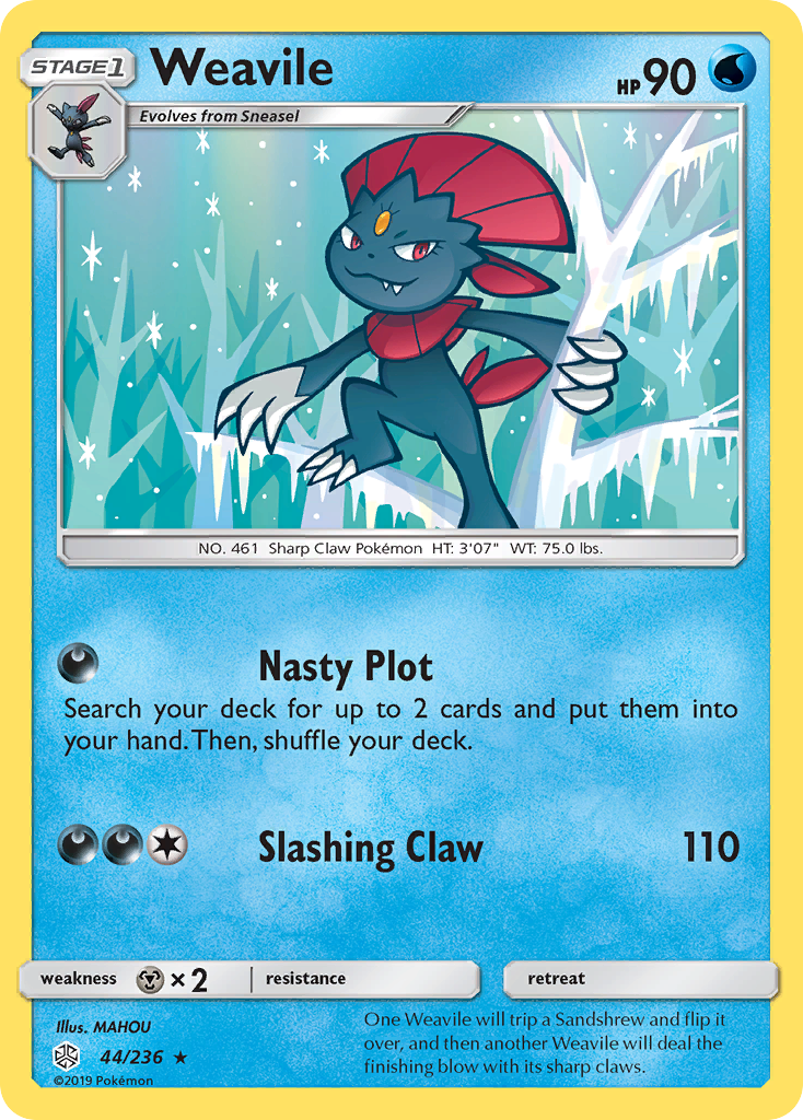 Weavile (44/236) [Sun & Moon: Cosmic Eclipse] | Anubis Games and Hobby