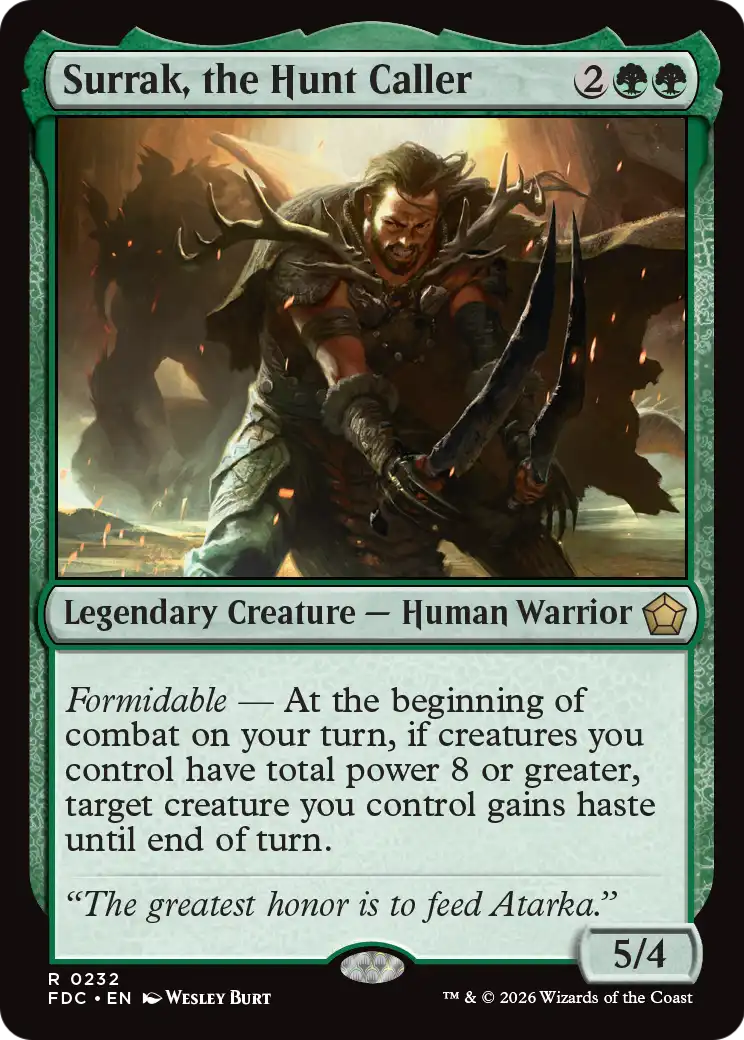 Surrak, the Hunt Caller [Foundations Commander] | Anubis Games and Hobby