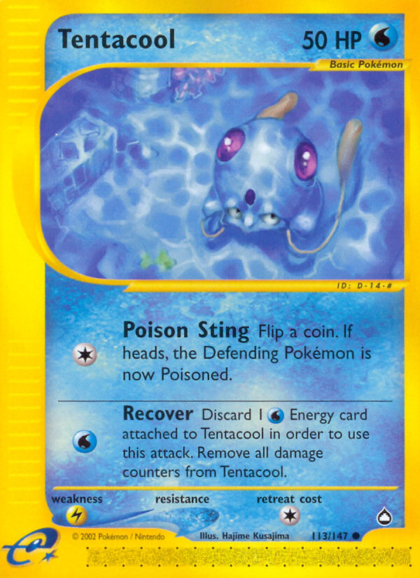 Tentacool (113/147) [Aquapolis] | Anubis Games and Hobby