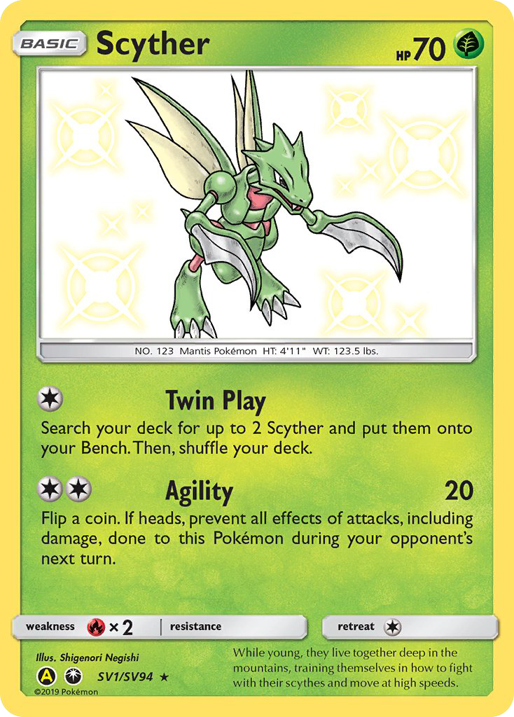 Scyther (SV1/SV94) [Sun & Moon: Hidden Fates - Shiny Vault] | Anubis Games and Hobby