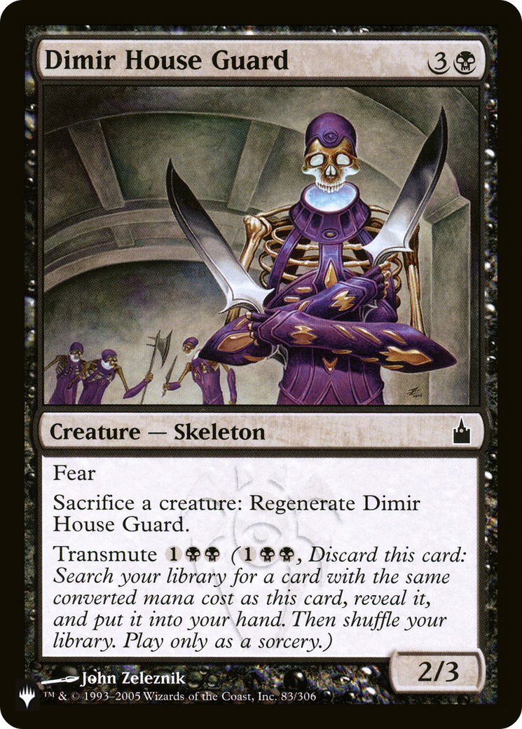 Dimir House Guard [The List Reprints] | Anubis Games and Hobby