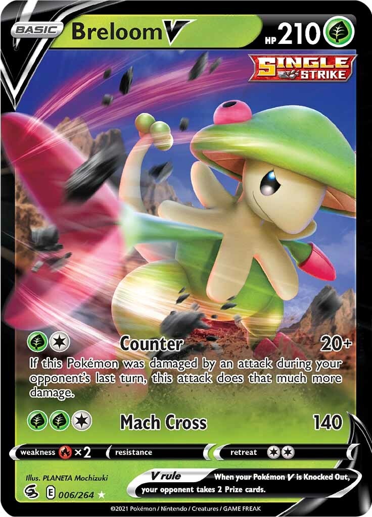 Breloom V (006/264) [Sword & Shield: Fusion Strike] | Anubis Games and Hobby