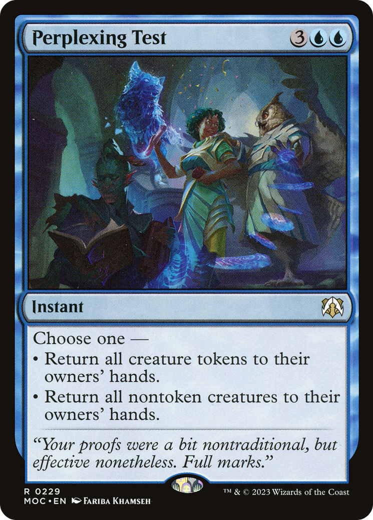 Perplexing Test [March of the Machine Commander] | Anubis Games and Hobby