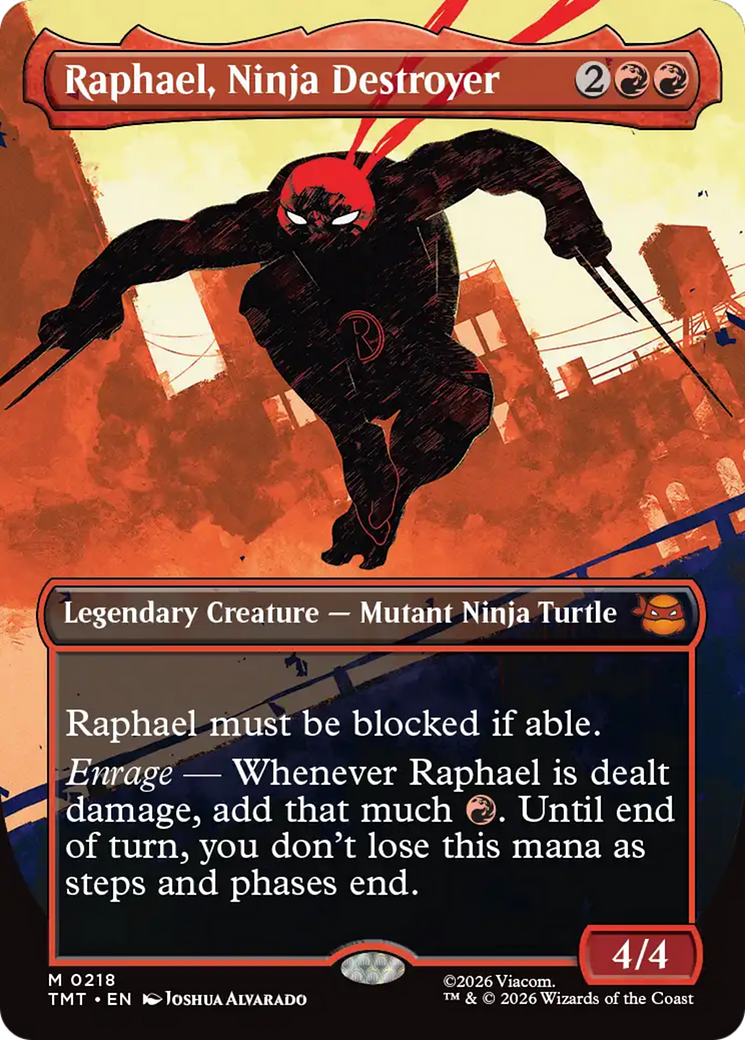 Raphael, Ninja Destroyer (Borderless) [Teenage Mutant Ninja Turtles] | Anubis Games and Hobby