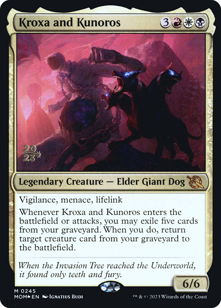 Kroxa and Kunoros [March of the Machine Prerelease Promos] | Anubis Games and Hobby