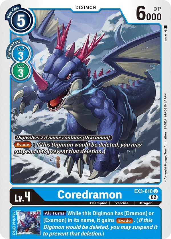 Coredramon [EX3-018] [Draconic Roar] | Anubis Games and Hobby