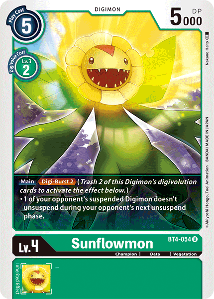 Sunflowmon [BT4-054] [Great Legend] | Anubis Games and Hobby