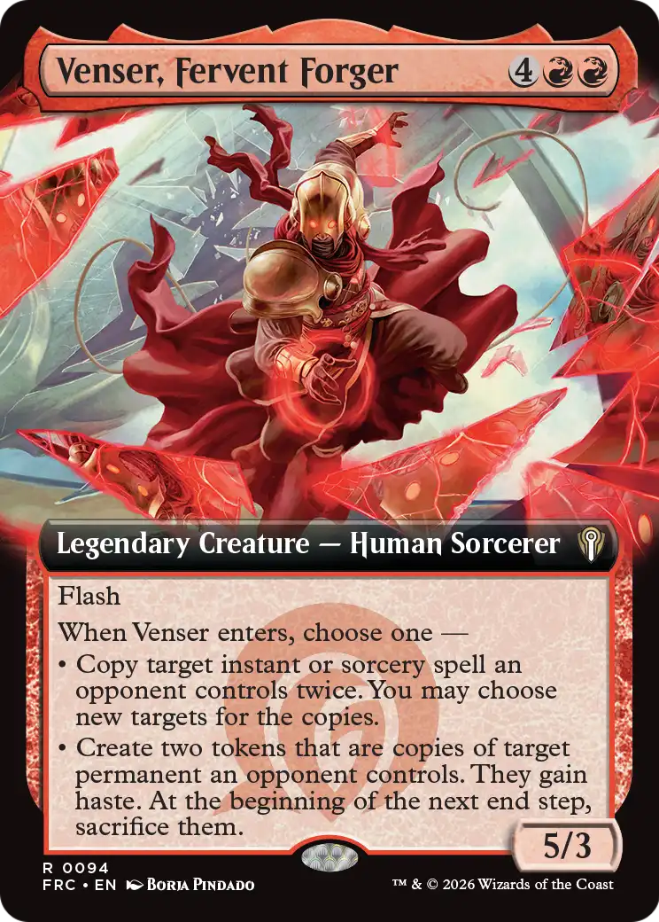 Venser, Fervent Forger (Extended Art) [Reality Fracture Commander] | Anubis Games and Hobby
