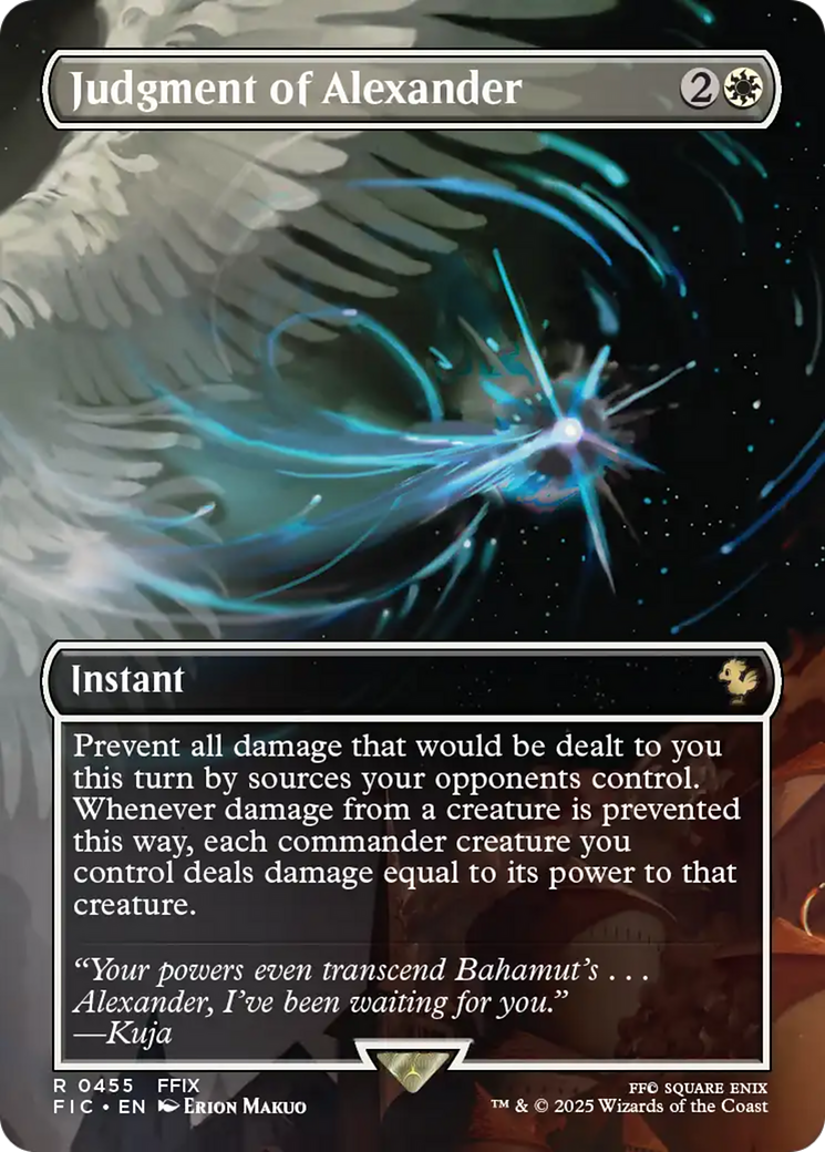 Judgment of Alexander (Borderless) [FINAL FANTASY Commander] | Anubis Games and Hobby