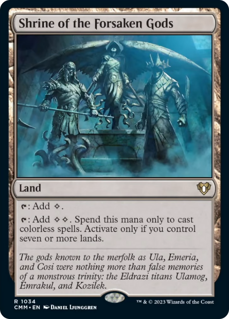 Shrine of the Forsaken Gods [Commander Masters] | Anubis Games and Hobby