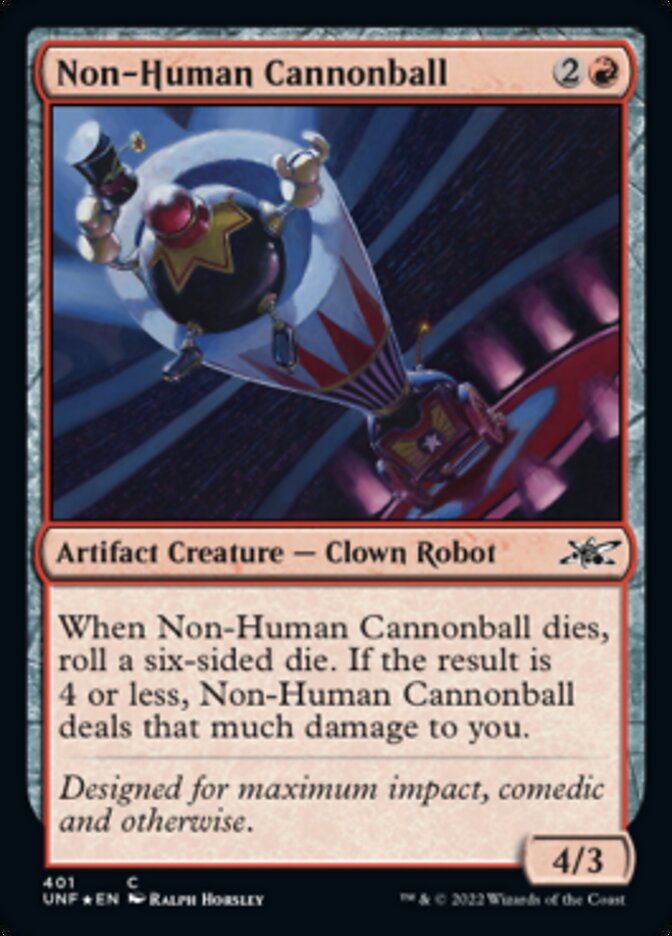 Non-Human Cannonball (Galaxy Foil) [Unfinity] | Anubis Games and Hobby