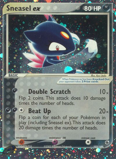 Sneasel ex (103/109) [EX: Ruby & Sapphire] | Anubis Games and Hobby