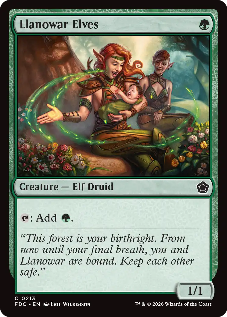 Llanowar Elves [Foundations Commander] | Anubis Games and Hobby