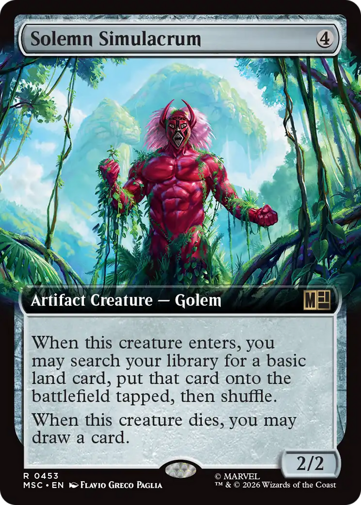 Solemn Simulacrum (Extended Art) [Marvel Super Heroes Commander] | Anubis Games and Hobby