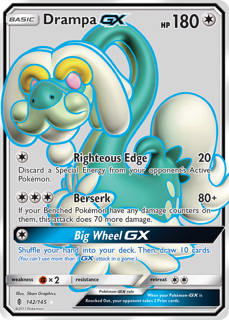 Drampa GX (142/145) [Sun & Moon: Guardians Rising] | Anubis Games and Hobby