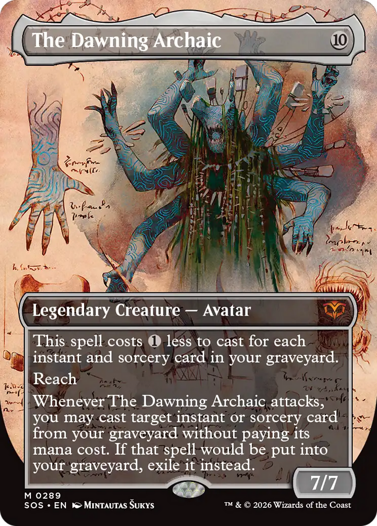The Dawning Archaic (Borderless) [Secrets of Strixhaven] | Anubis Games and Hobby