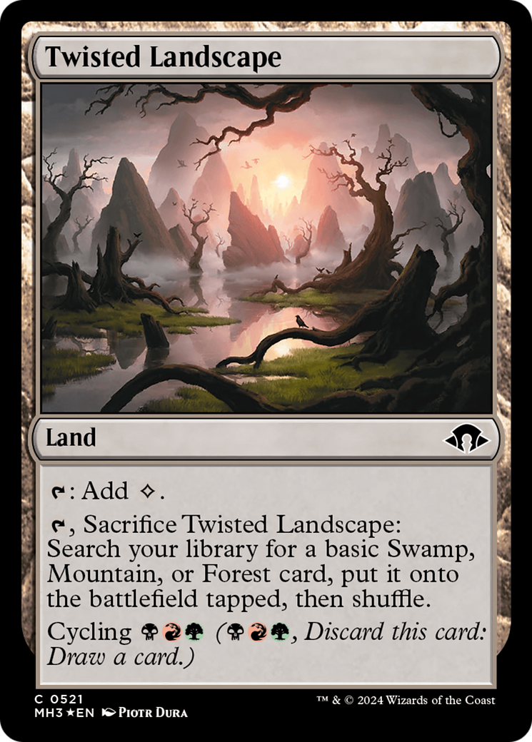 Twisted Landscape (Ripple Foil) [Modern Horizons 3] | Anubis Games and Hobby