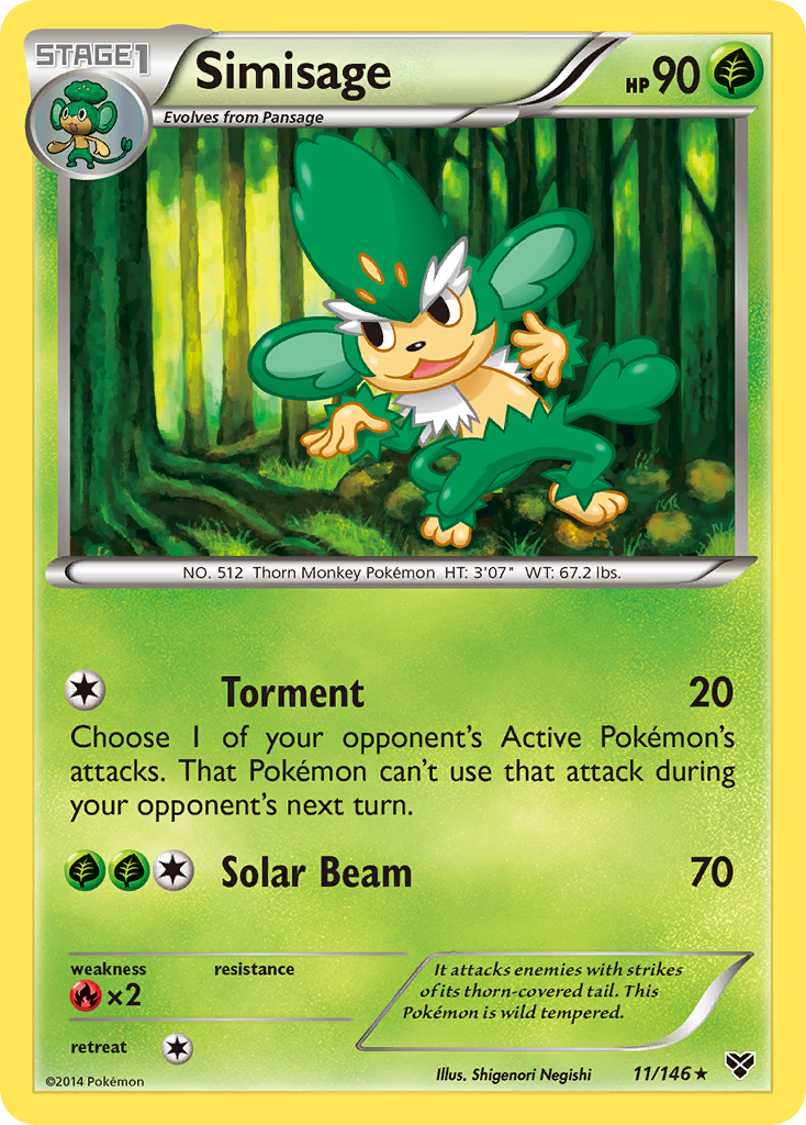 Simisage (11/146) [XY: Base Set] | Anubis Games and Hobby