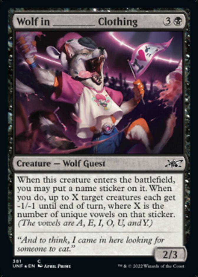 Wolf in _____ Clothing (Galaxy Foil) [Unfinity] | Anubis Games and Hobby