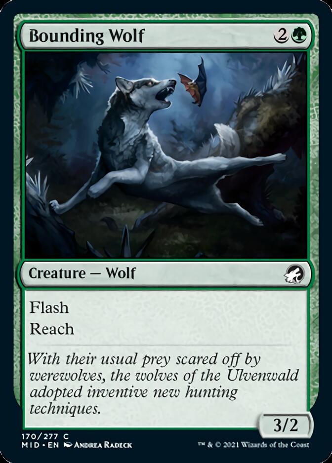 Bounding Wolf [Innistrad: Midnight Hunt] | Anubis Games and Hobby