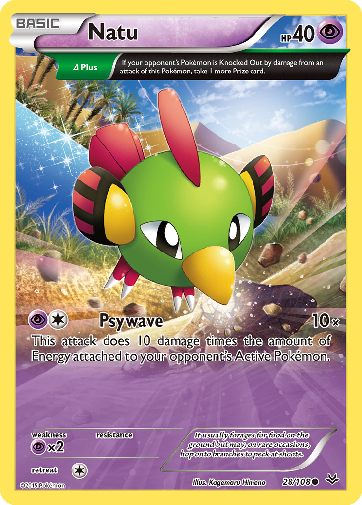 Natu (28/108) [XY: Roaring Skies] | Anubis Games and Hobby