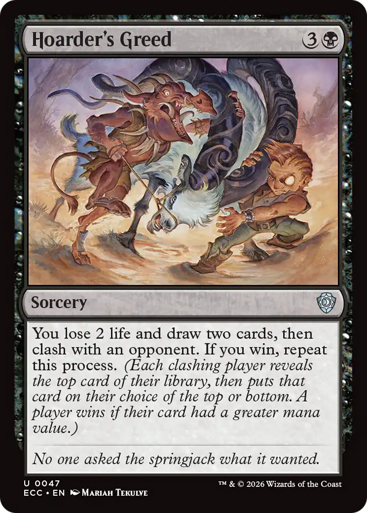 Hoarder's Greed [Lorwyn Eclipsed Commander] | Anubis Games and Hobby