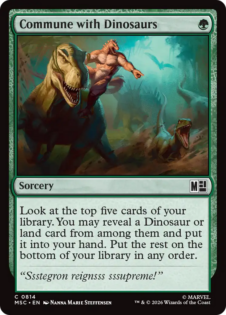 Commune with Dinosaurs [Marvel Super Heroes Commander] | Anubis Games and Hobby