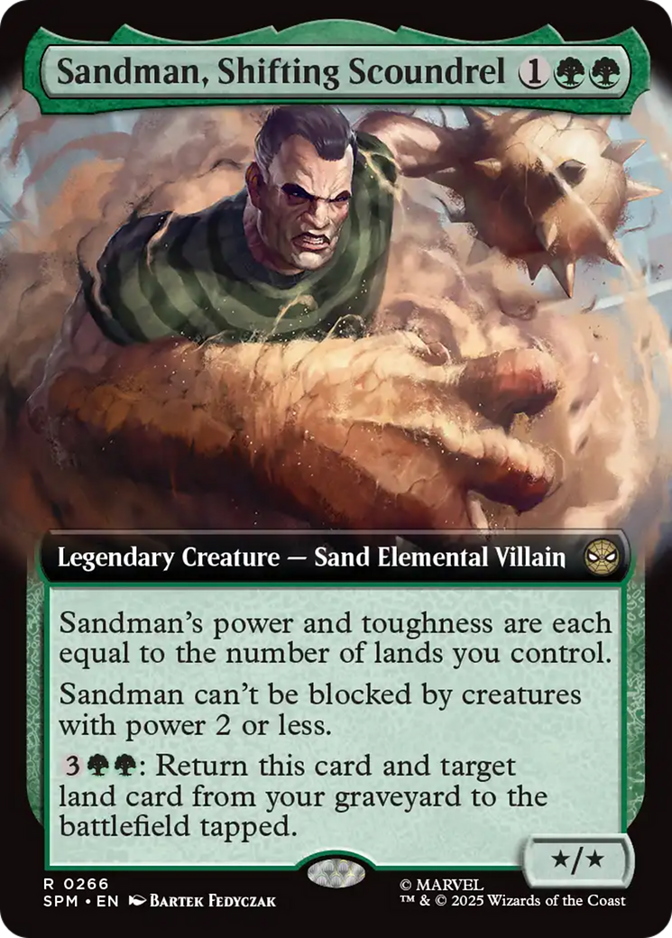 Sandman, Shifting Scoundrel (Extended Art) [Marvel's Spider-Man] | Anubis Games and Hobby