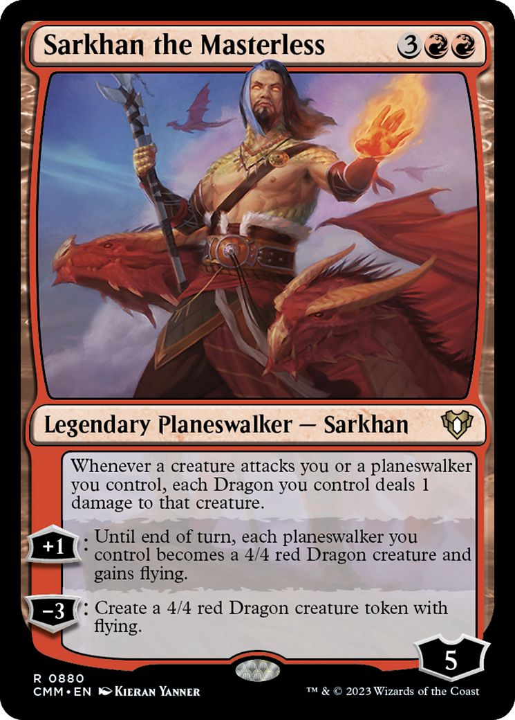 Sarkhan the Masterless [Commander Masters] | Anubis Games and Hobby