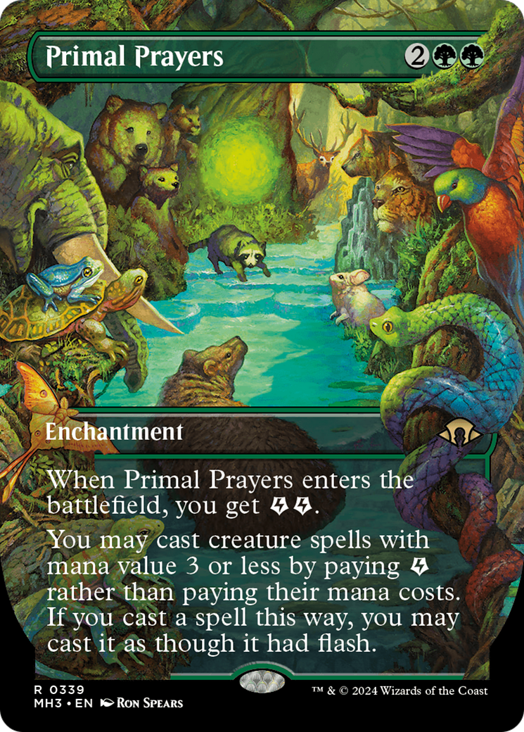 Primal Prayers (Borderless) [Modern Horizons 3] | Anubis Games and Hobby